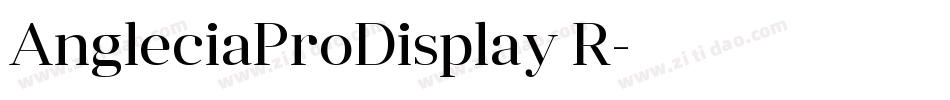AngleciaProDisplay R字体转换